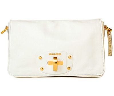 Miu Miu, мягкая сумка, белая сумка, стильная сумка